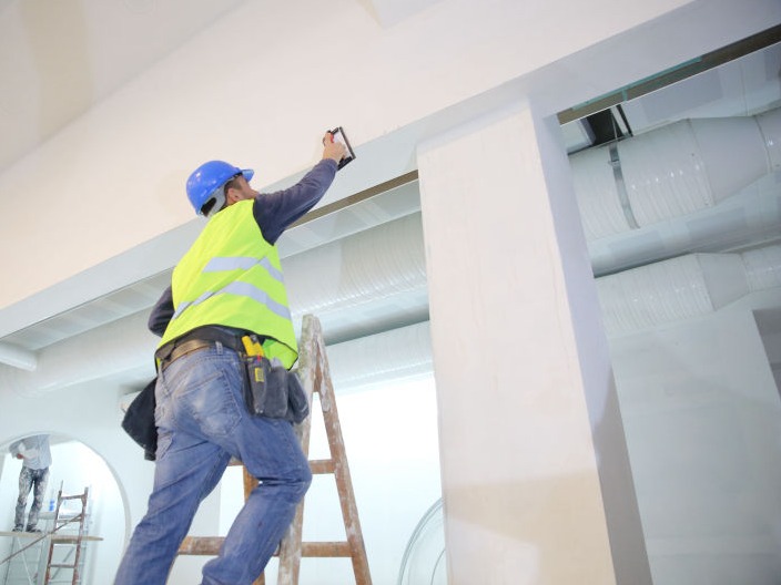 Commercial painting at AM Decorating Services